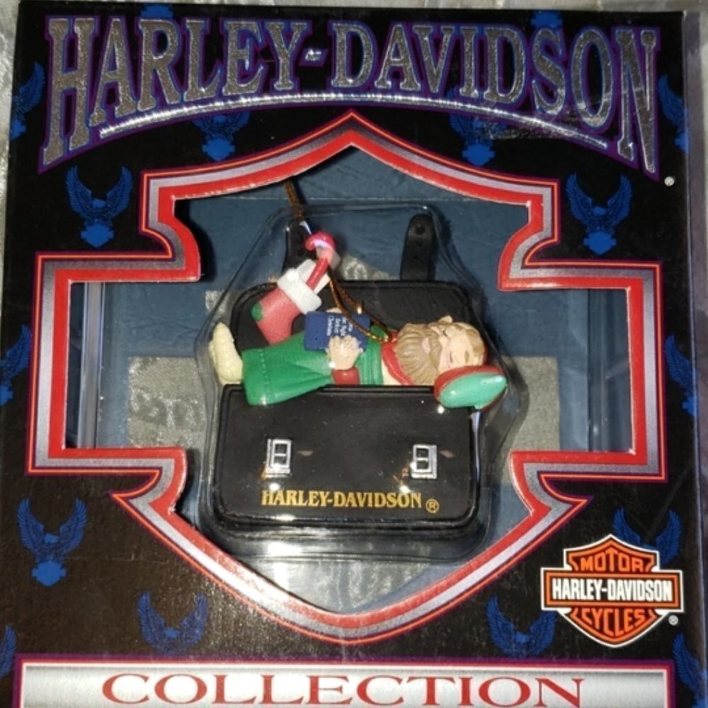 Vintage Harley Davidson Christmas Ornament Elf NIB​​​​​​​​​​​​​